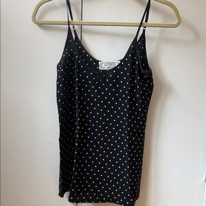 Black Polka Dot Women's Top